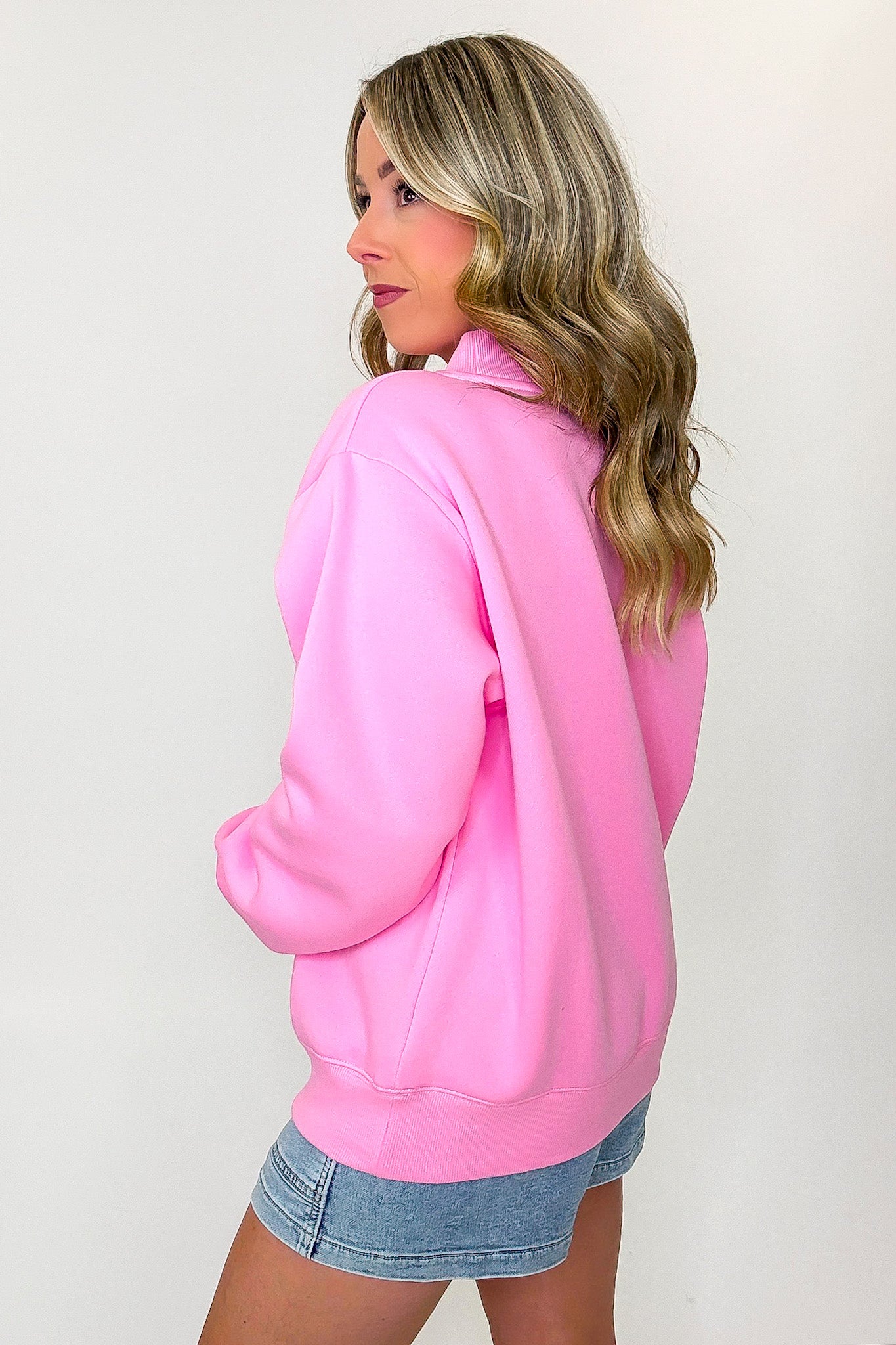 Relaxed Mock Neck Pullover