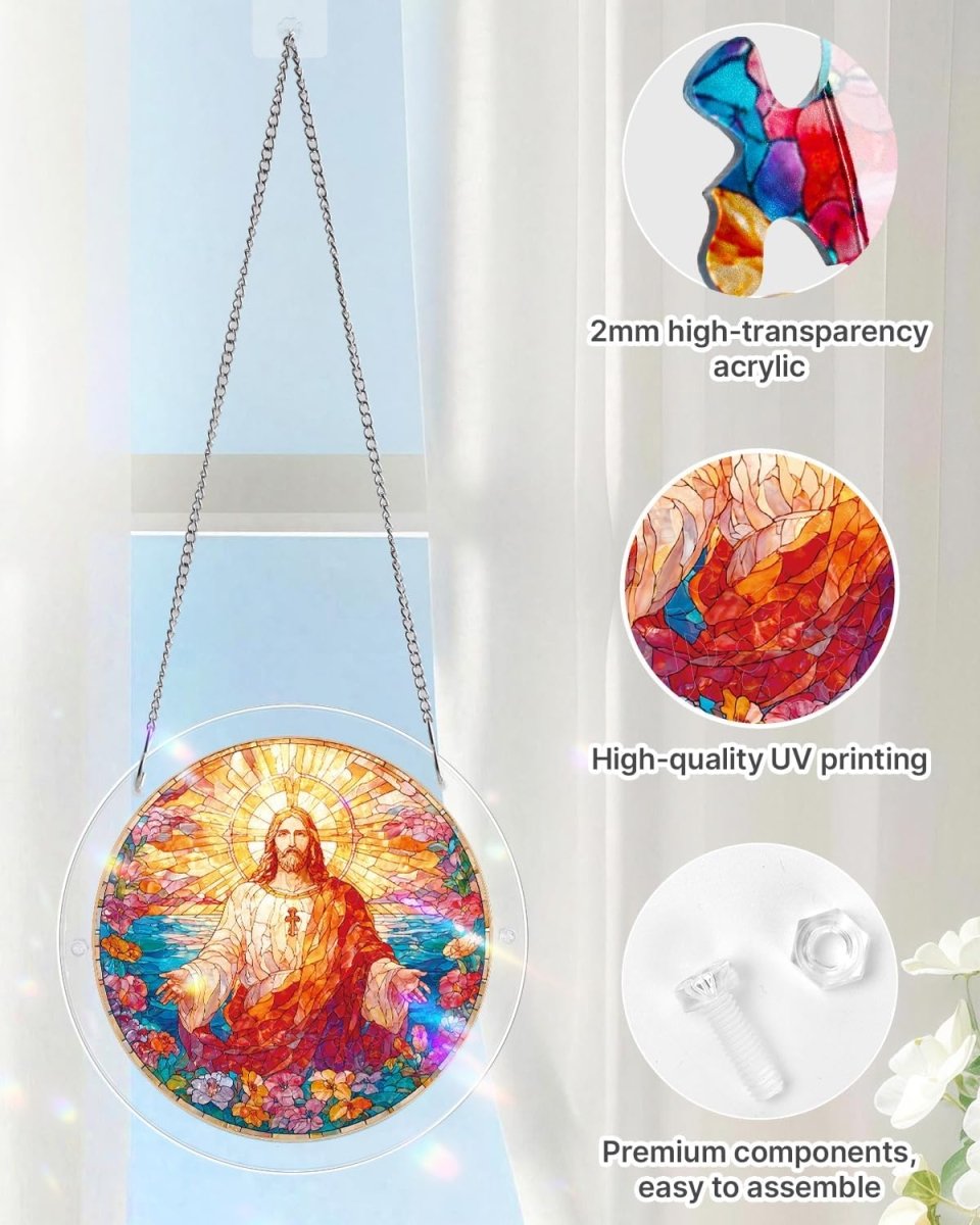 Acrylic Jigsaw Puzzle Suncatcher - Holy Light of Jesus