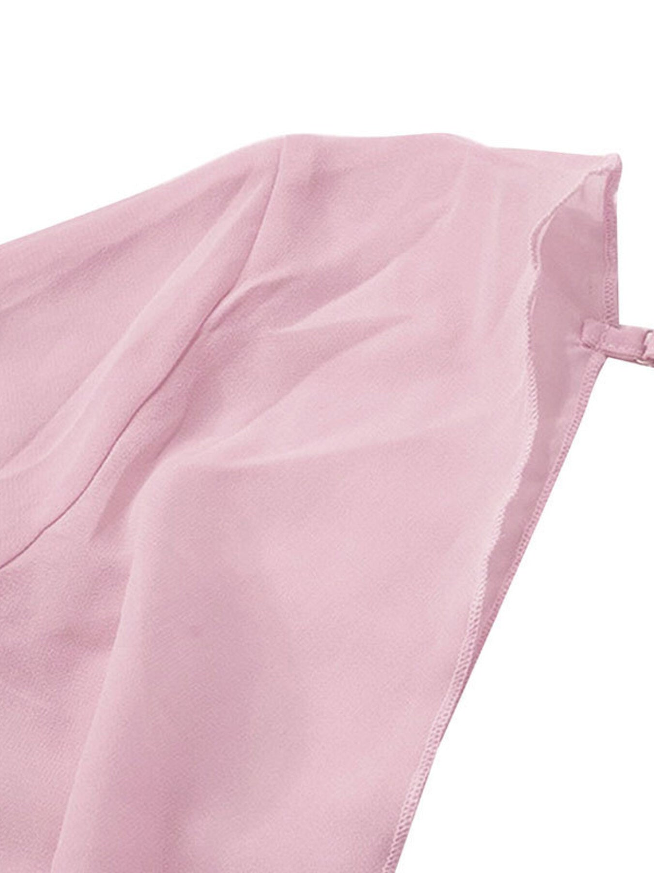 Sheer Chiffon Plunge Mini Dress