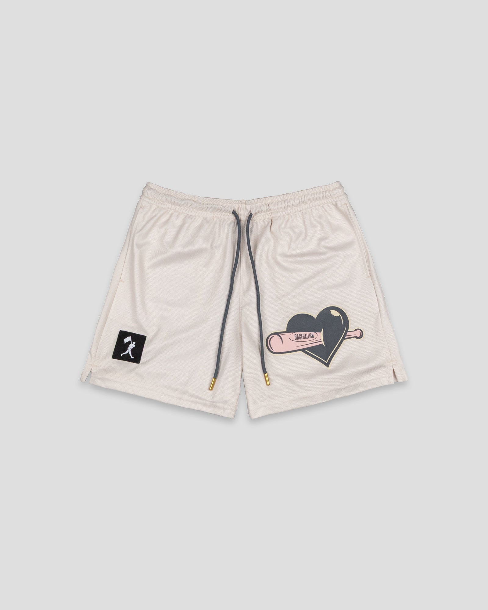 Heart Bat Diamond Air Mesh Shorts - Youth