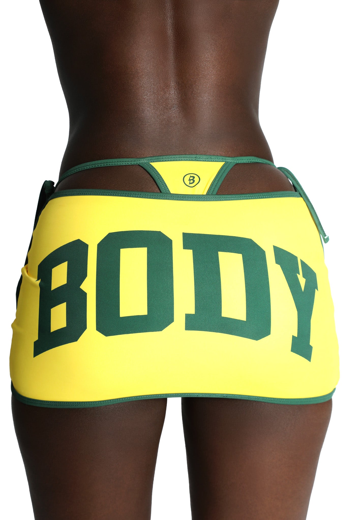 BACKSHOT SWIM SKIRT (YELLOW/GREEN)