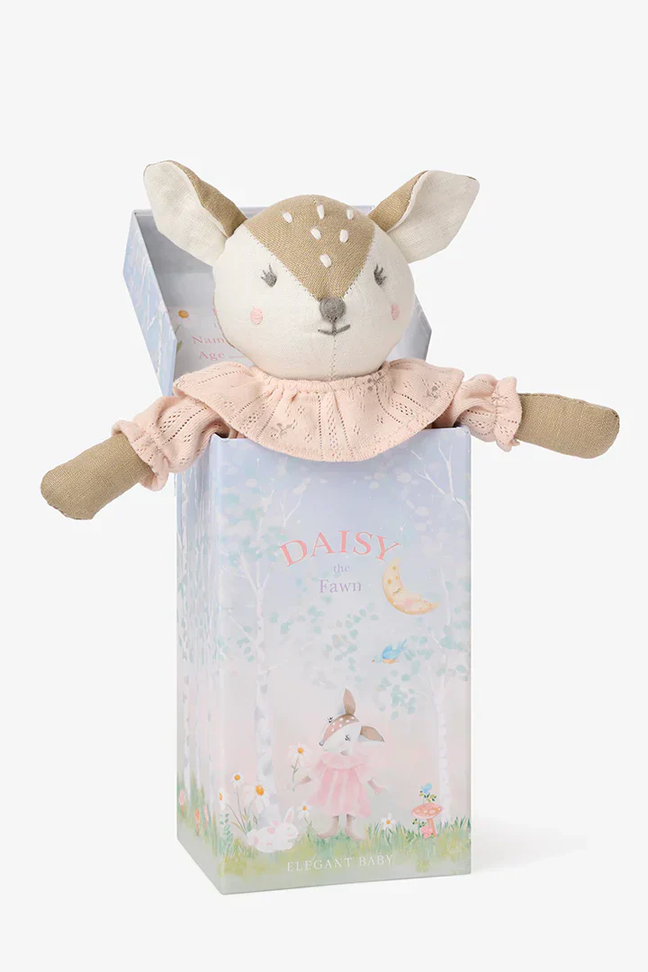 10 DAISY THE FAWN LINEN TOY BOXED