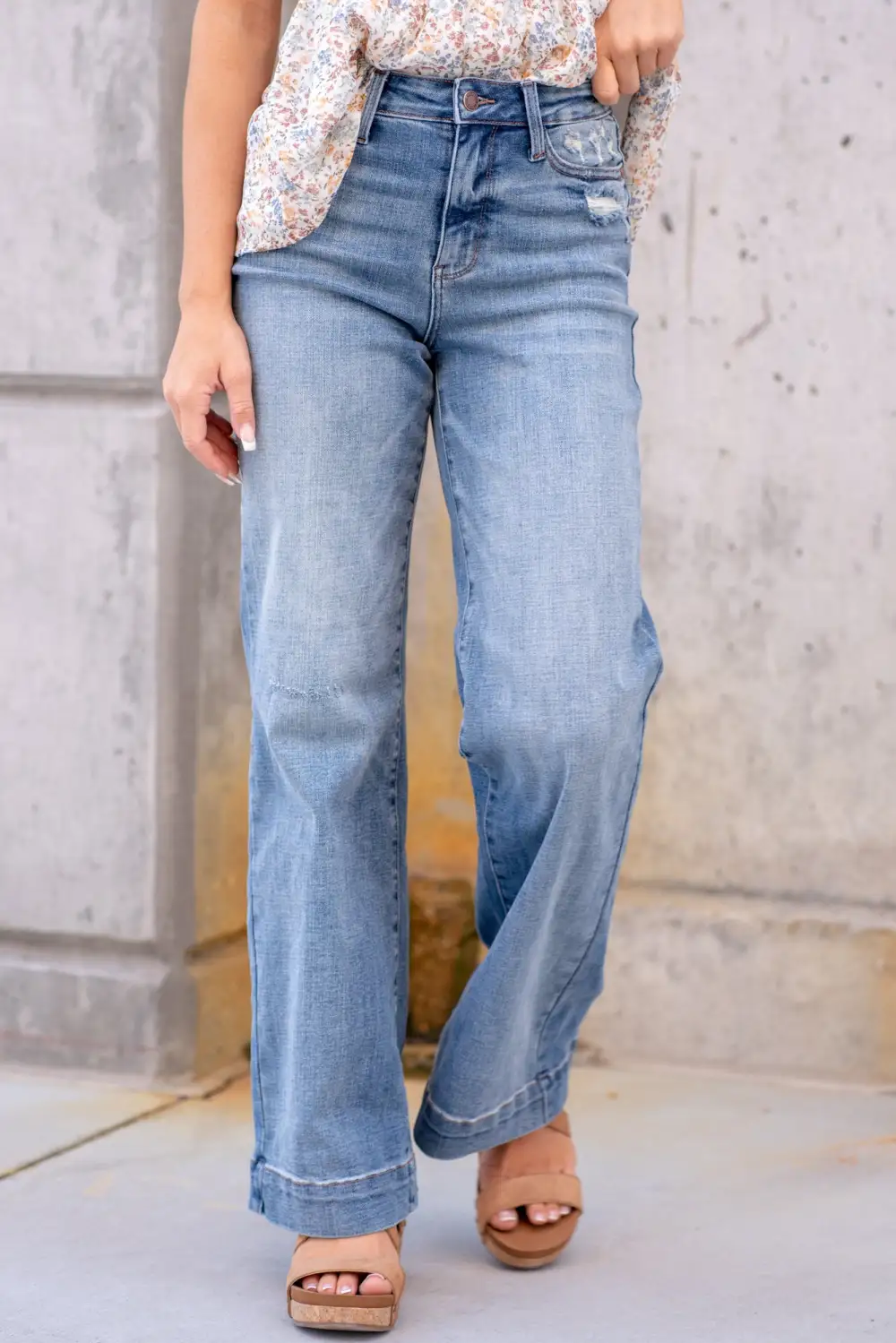 Cassandra High Rise Trouser Wide Leg