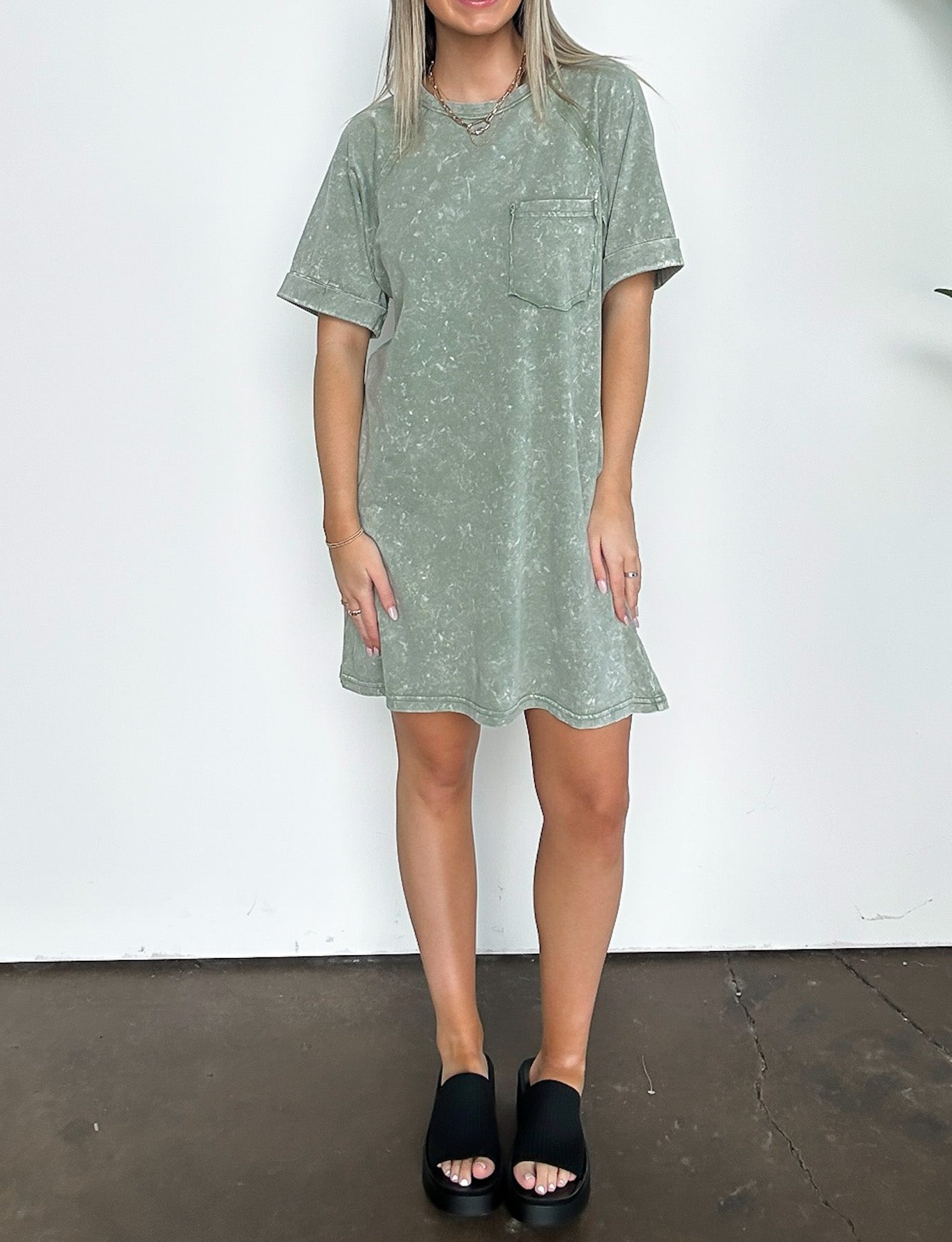 Short Sleeve Pocket T-Shirt Dress