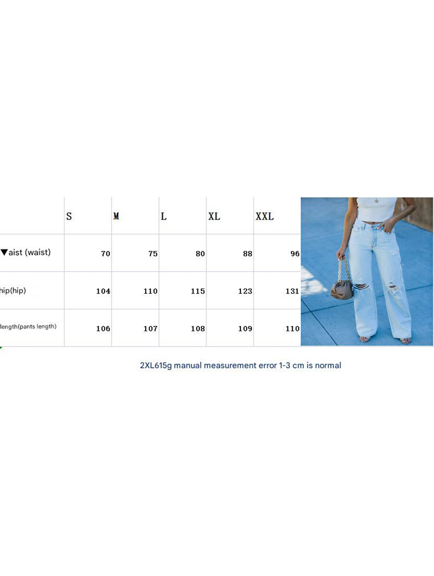 Casual washed ripped jeans