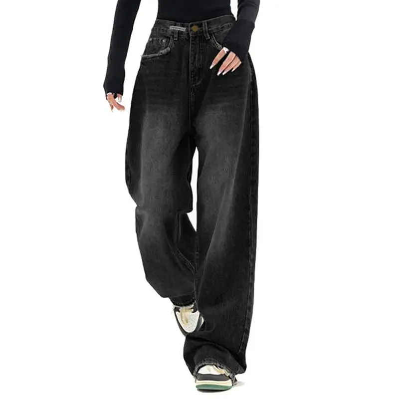 Wide Leg Baggy Jeans for Women