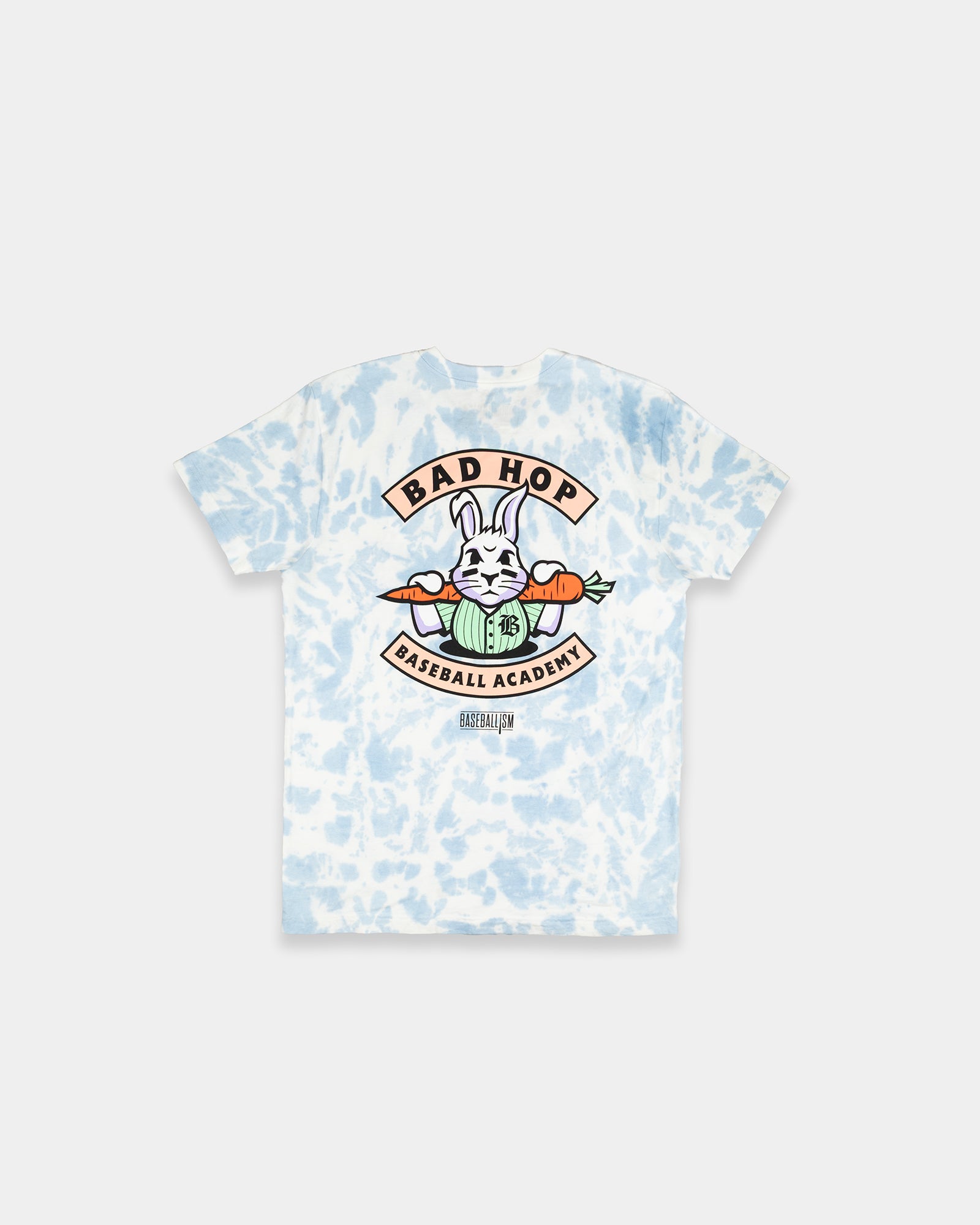 Bad Hop Baseball Academy T-Shirt (Blue Tie Dye) - Youth