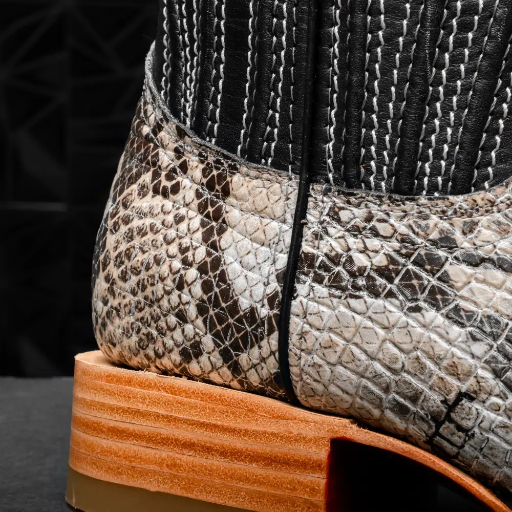 Bruce Mamba Leather Boots - Square Toe