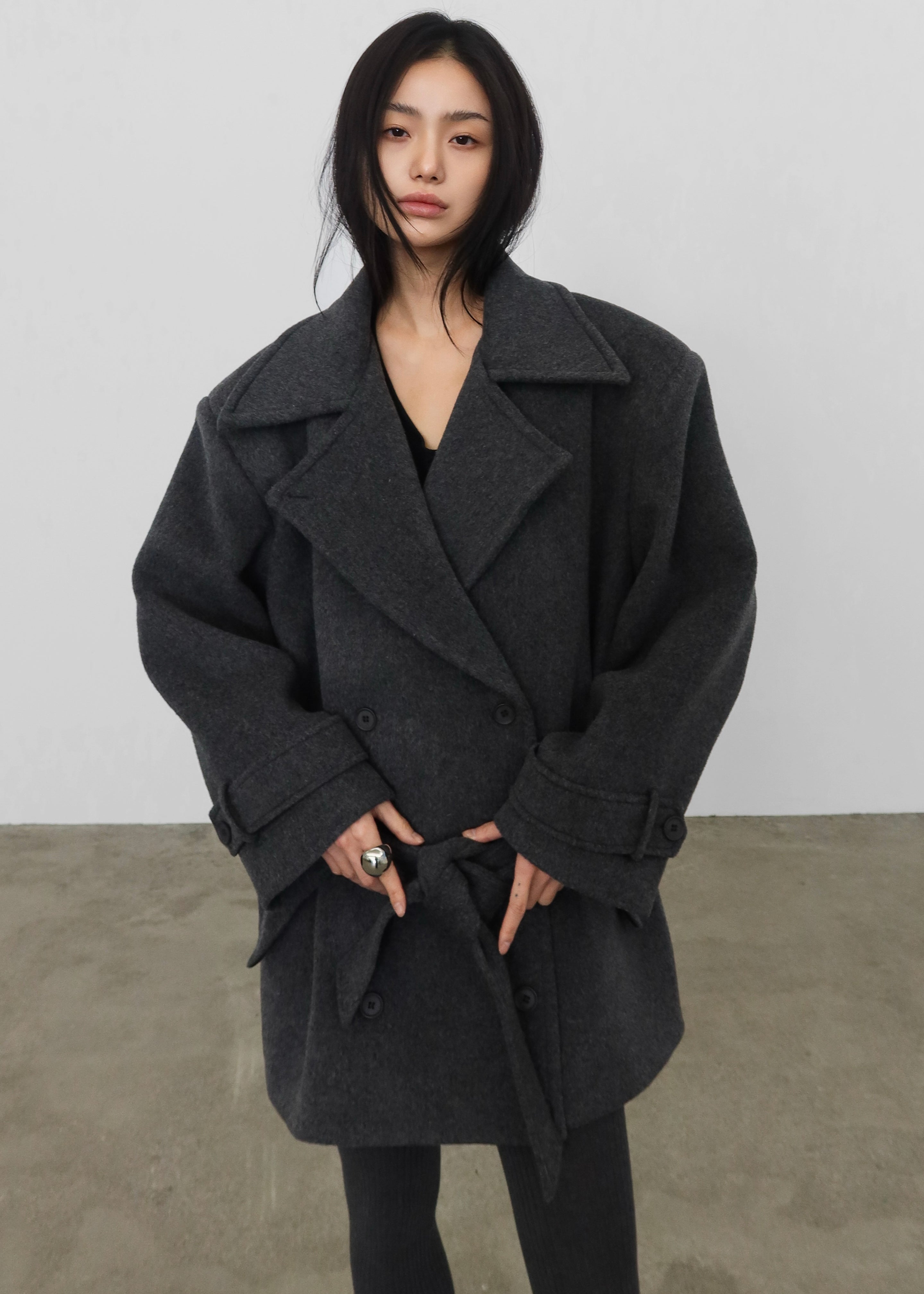 Kalmar Wool Peacoat - Grey