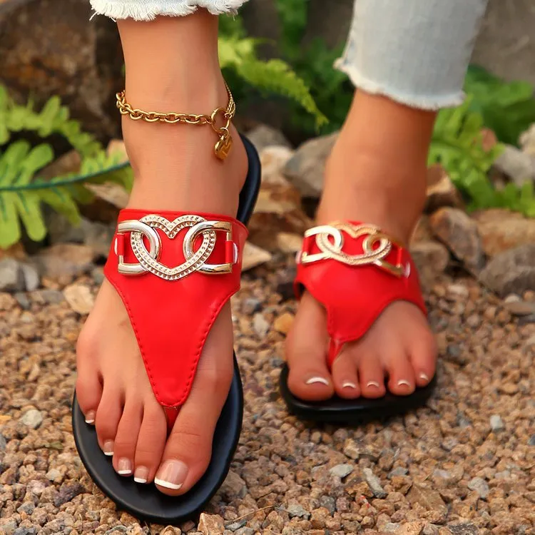 Toe Post Flats Sandals (multiple color options)