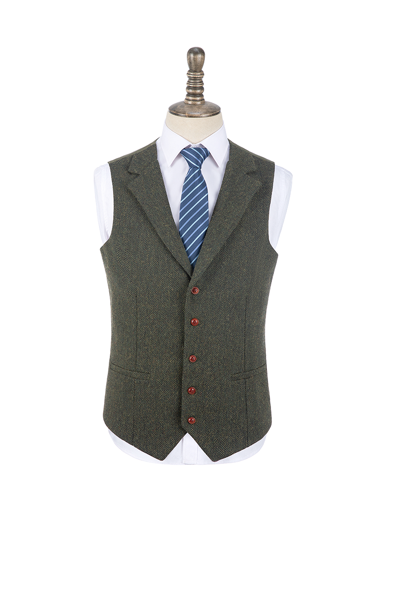 Men’s Vintage Tweed Vest
