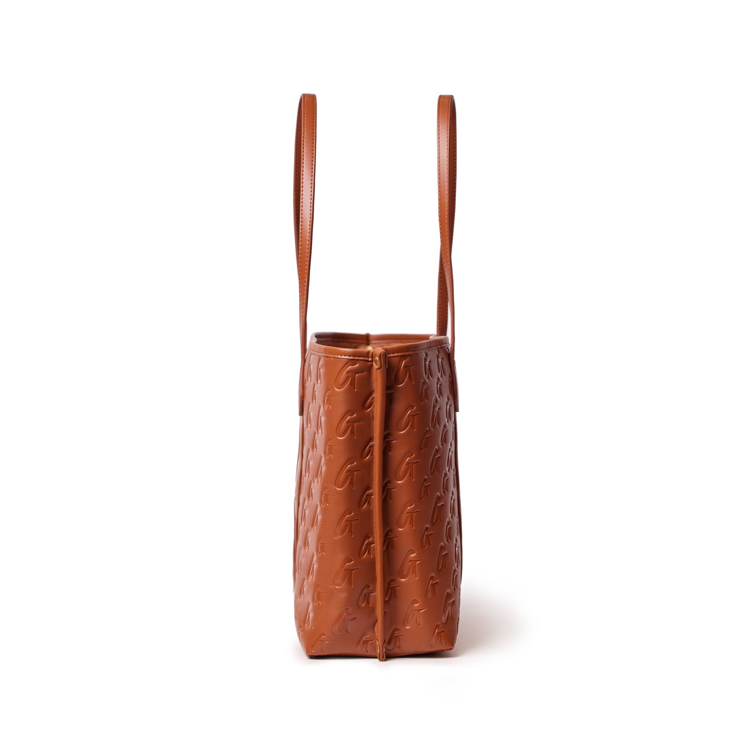 MONOGRAM SLEEK TOTE - BROWN