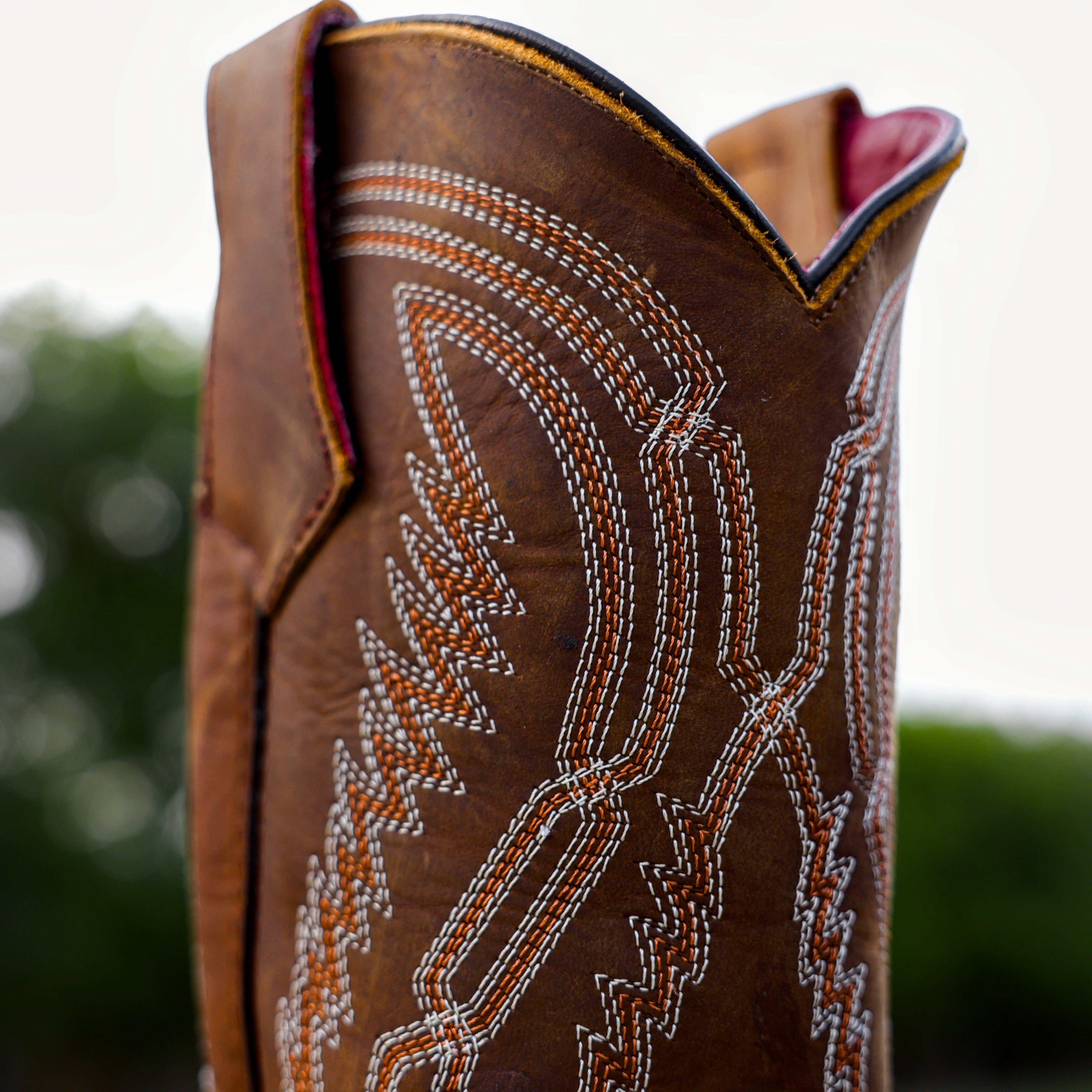 Honey Caiman Belly Leather Boots With 3D Lightweight Sole - Composite Toe