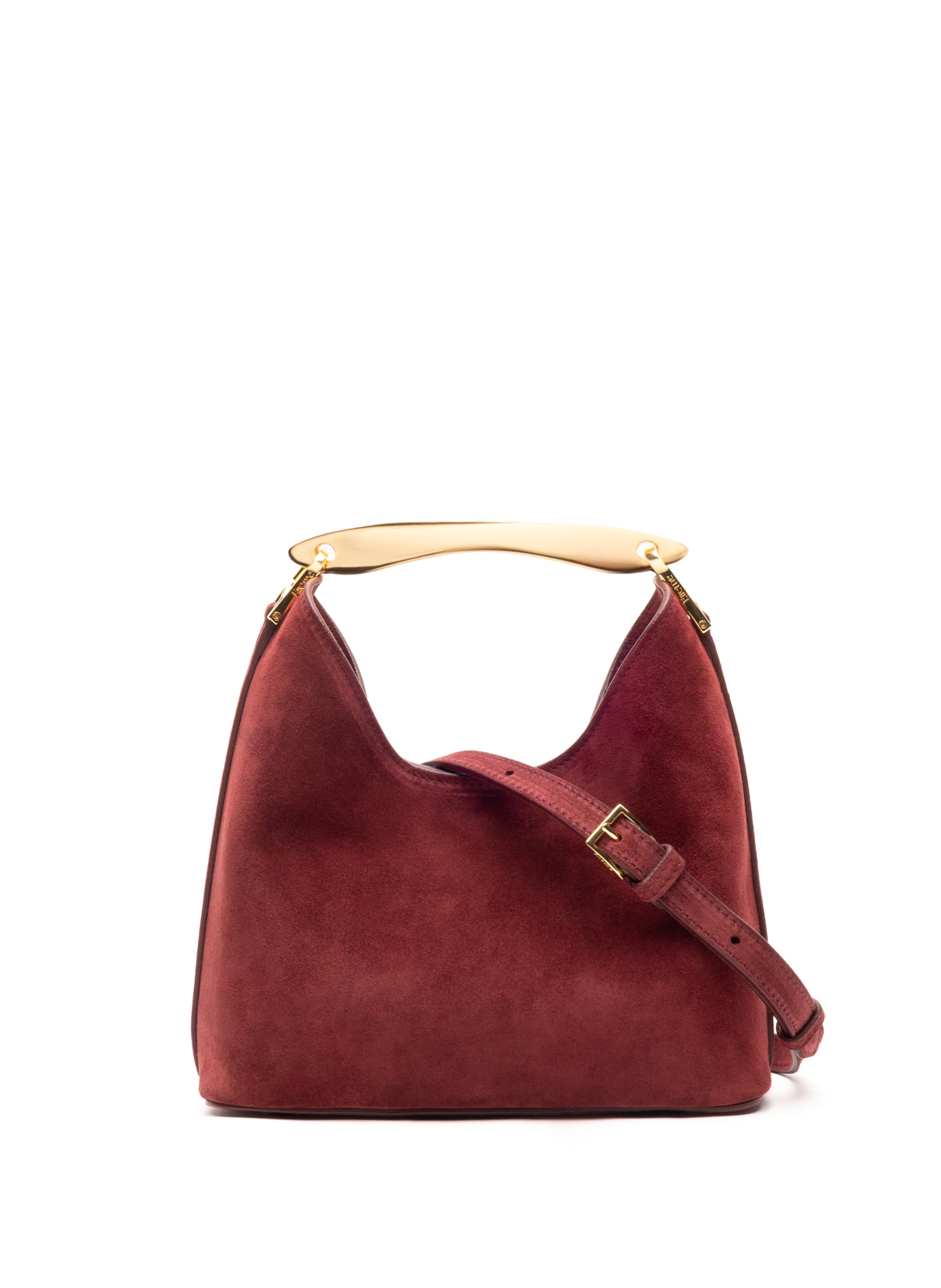 Small Boomerang Suede Burgundy Clearance Sale 85%OFF
