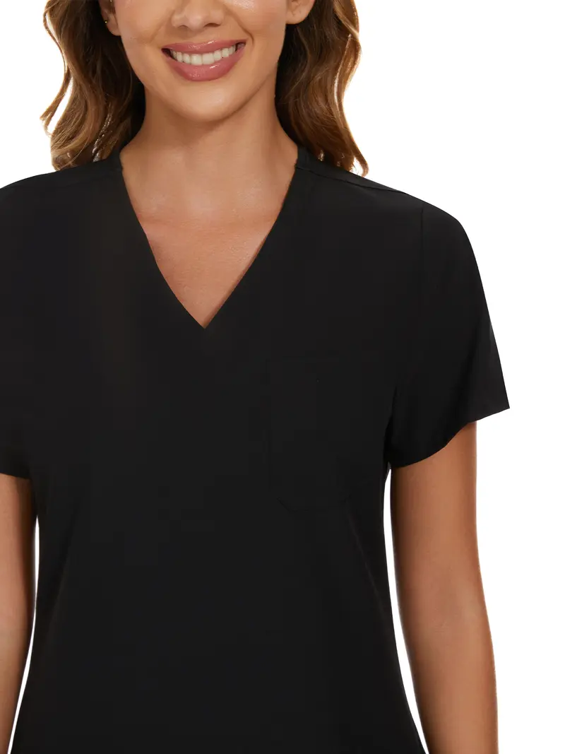 COZYFIT Scrubs for Women Set and Jackets - Stretch V-Neck Scrub Top & Jogger Pant, Zip Front Nurse Jacket SpringStatements