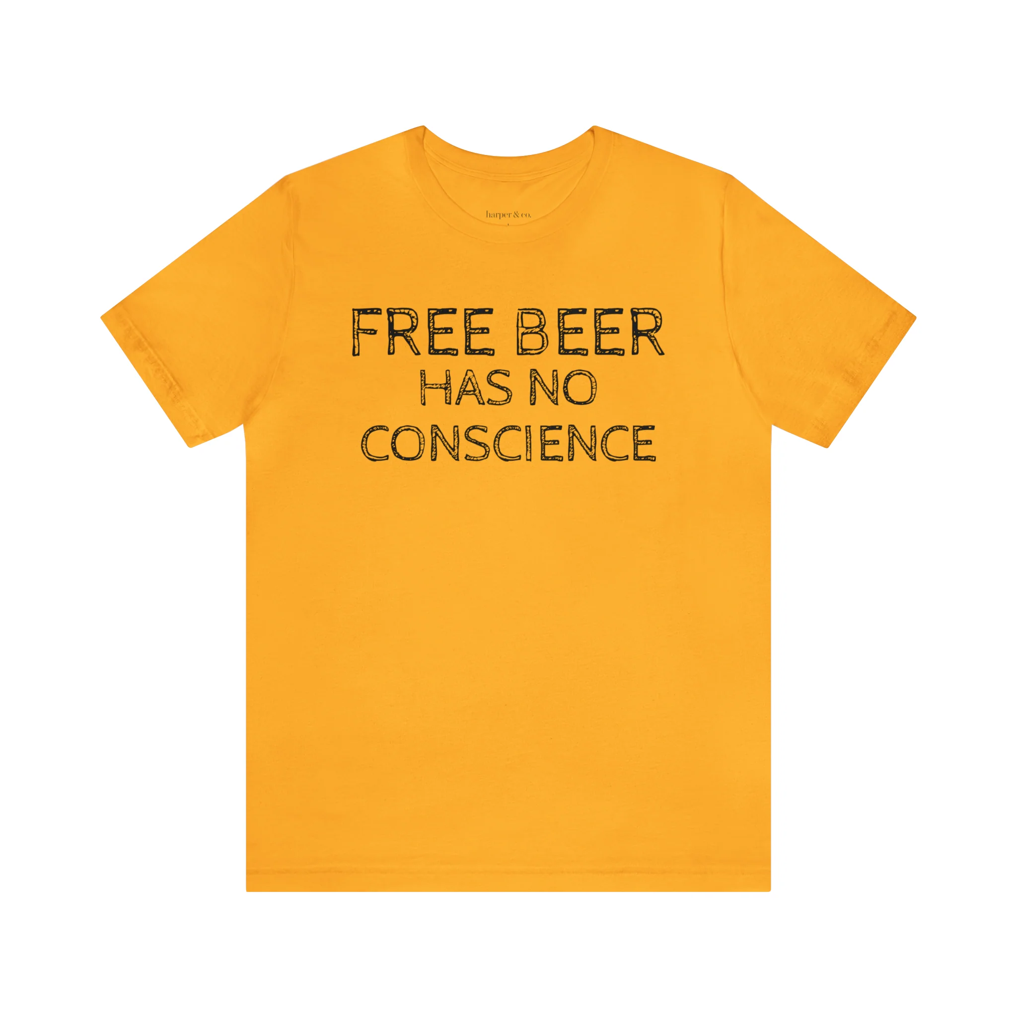 Free Beer Unisex Jersey Short Sleeve Tee