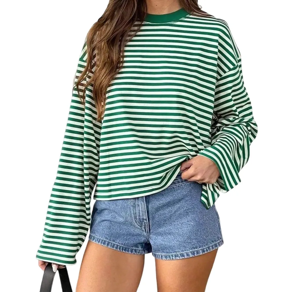 Ladies Fall Casual Striped Top