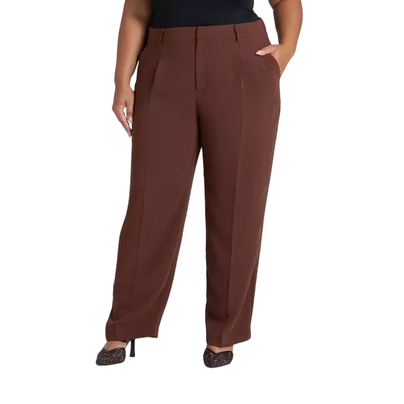 Women's Lapel Shirt And Crepe Trouser