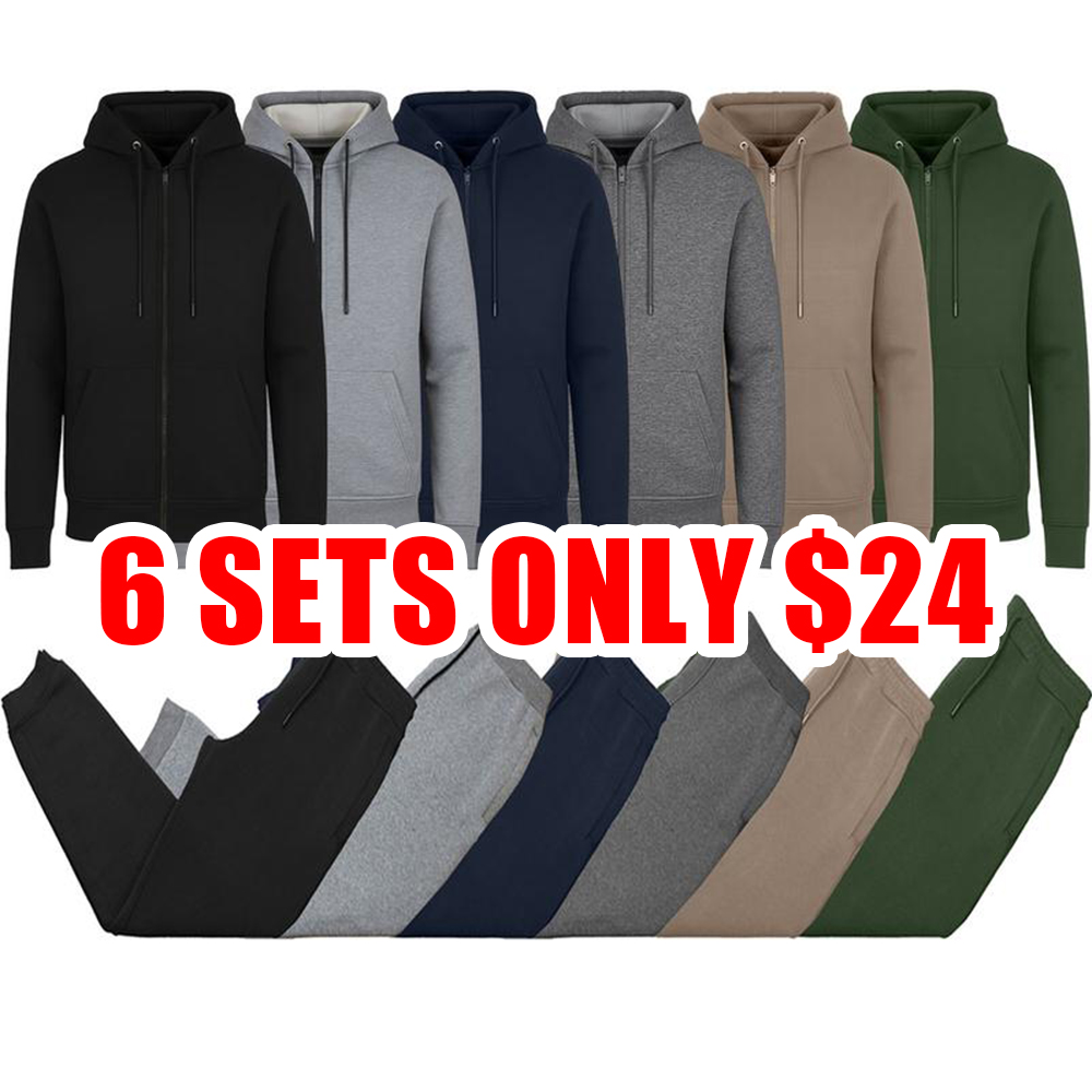 Men’s Fleece Zip Hoodie & Jogger Set