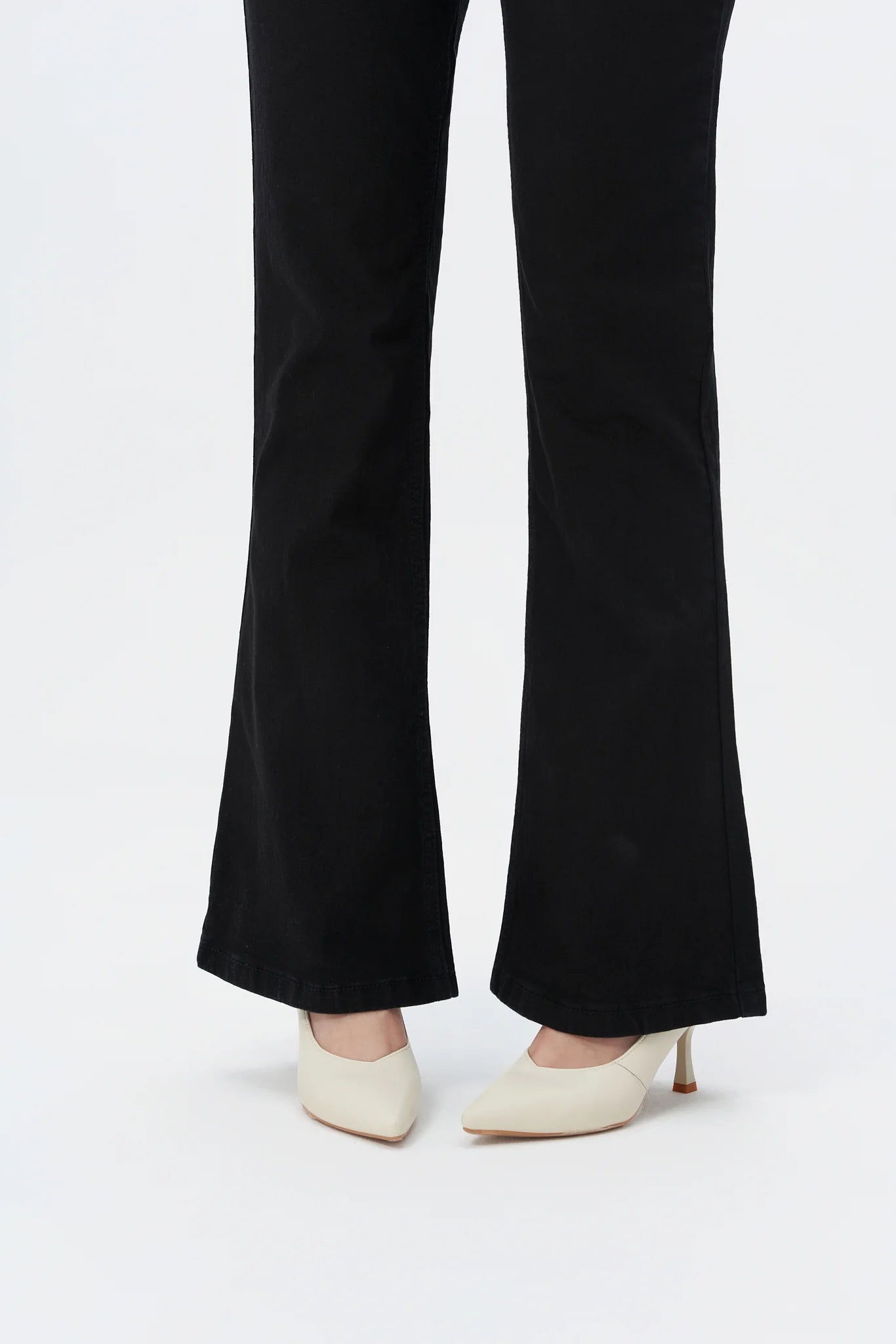 Black Bootcut Flare High Waist Jeans