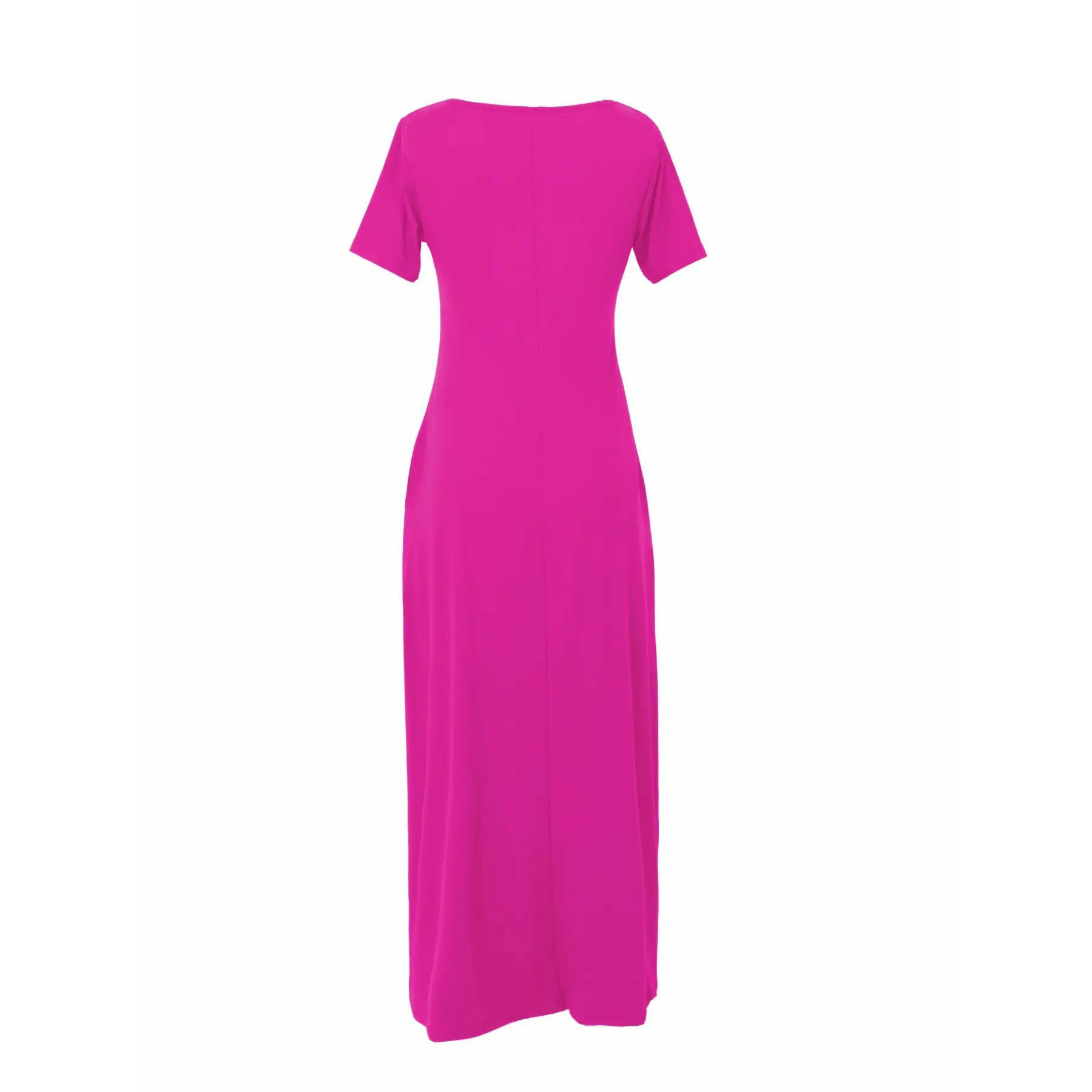 Women's Soft Fitted Lounge Dress with Pockets – Short Sleeve Casual Sleepwear