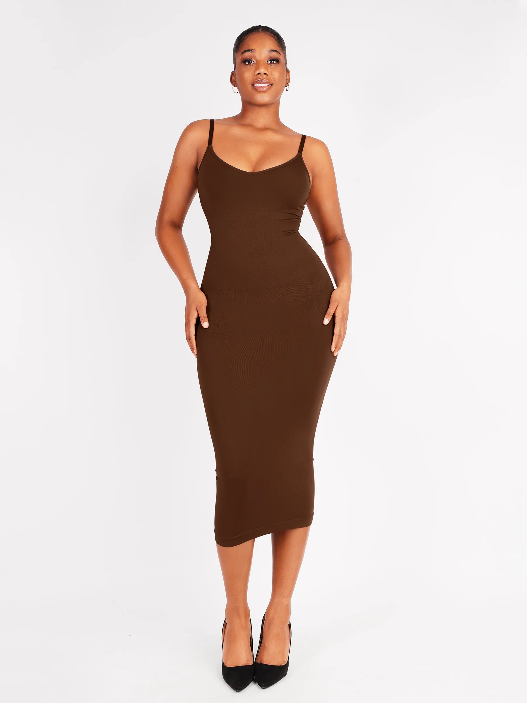 Feelingirl Seamless Midi Body Shaper Dress