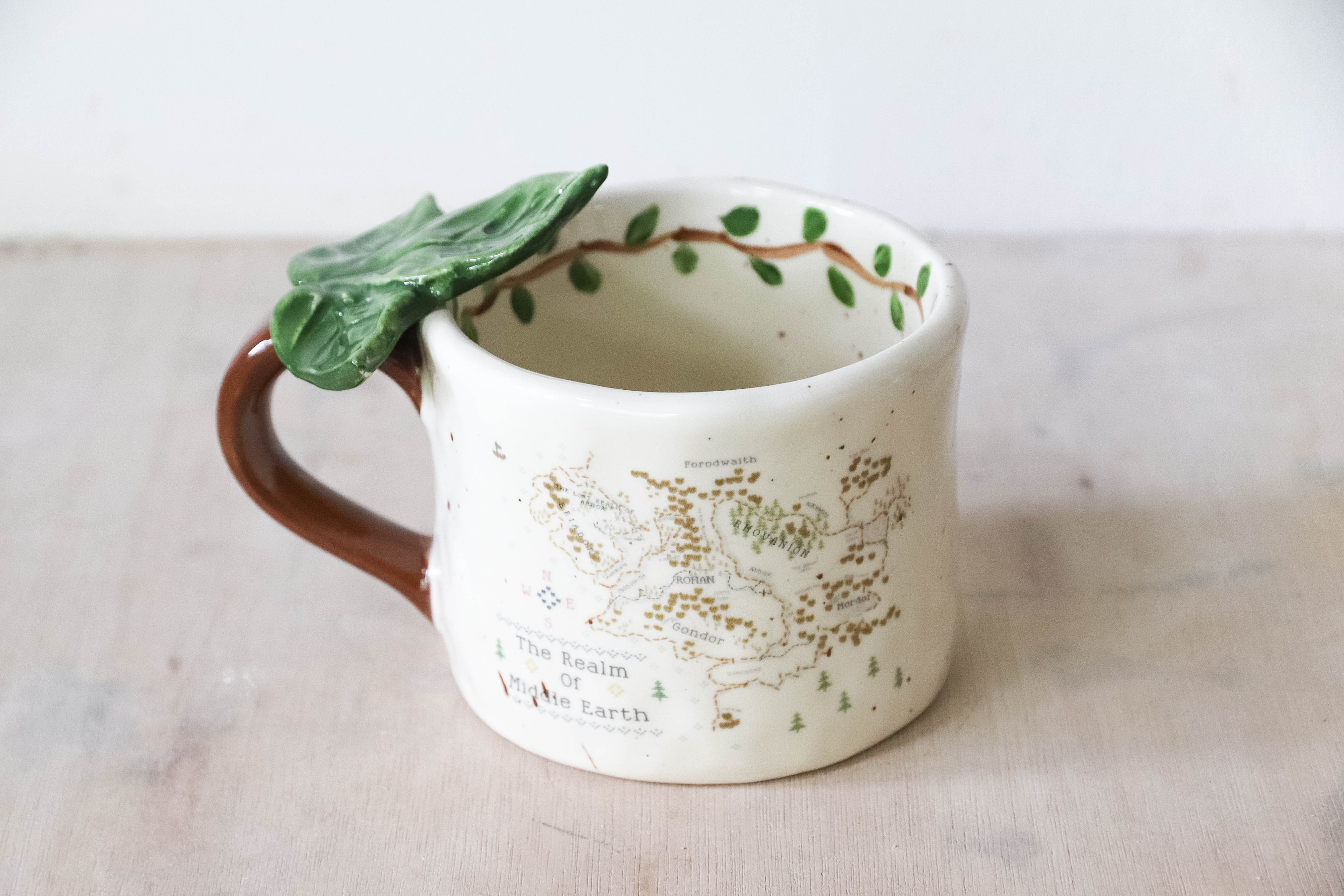 Ivy Cross Stitch Map Mug Large