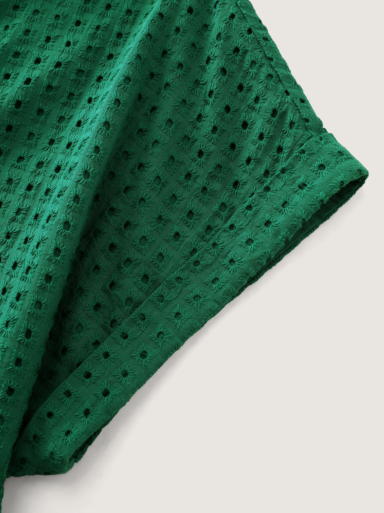 Cotton V-Neck Tiered Mini Dress