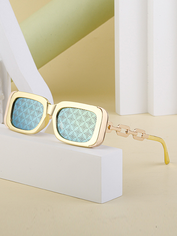 Geometric Sun-Protection Sunglasses Accessories