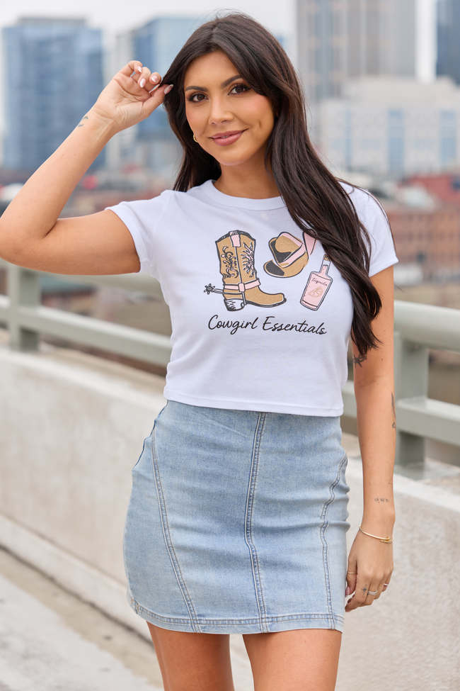 Cowgirl Essentials White Baby Graphic Tee
