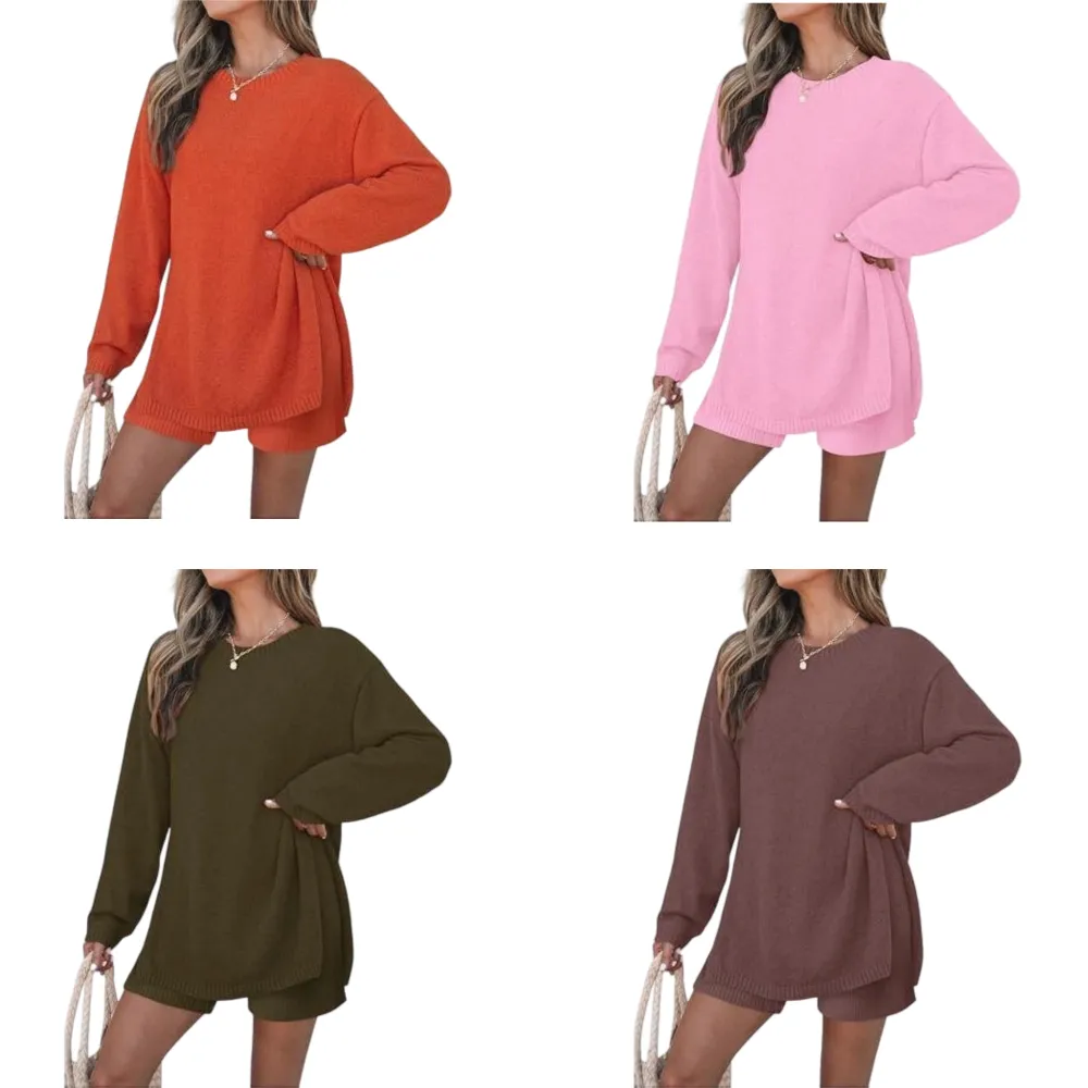 Women's Two Piece Sweater Lounge Sets