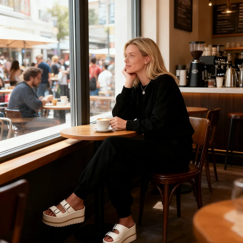 Women's Long Sleeve Knit Loungewear Jogger Set