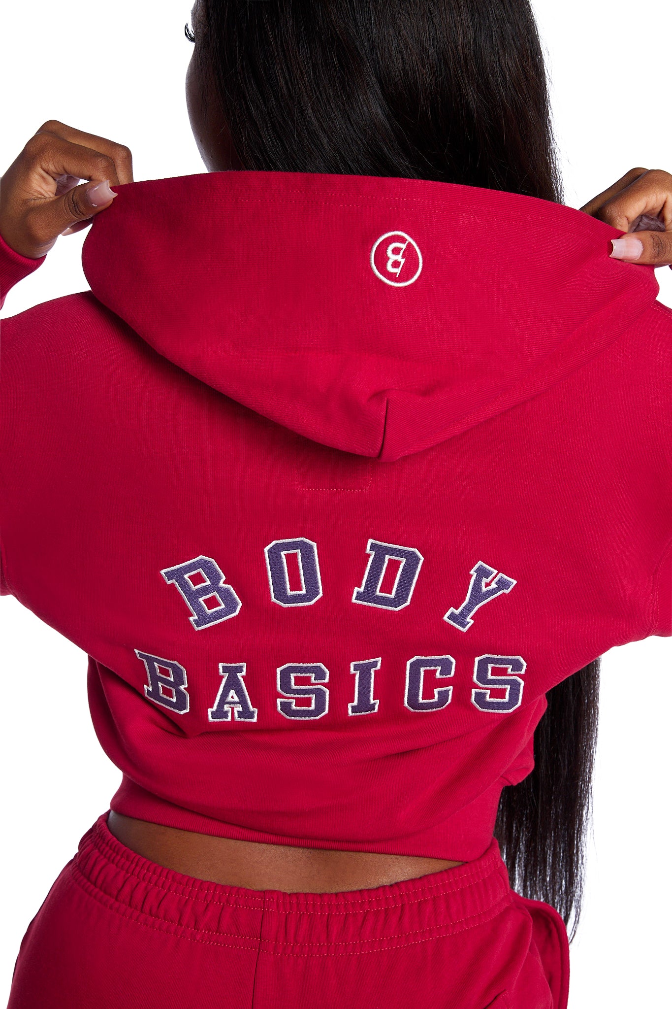 BODY UNIVERSITY HOODIE 2.0 (CHERRY RED/PURPLE)