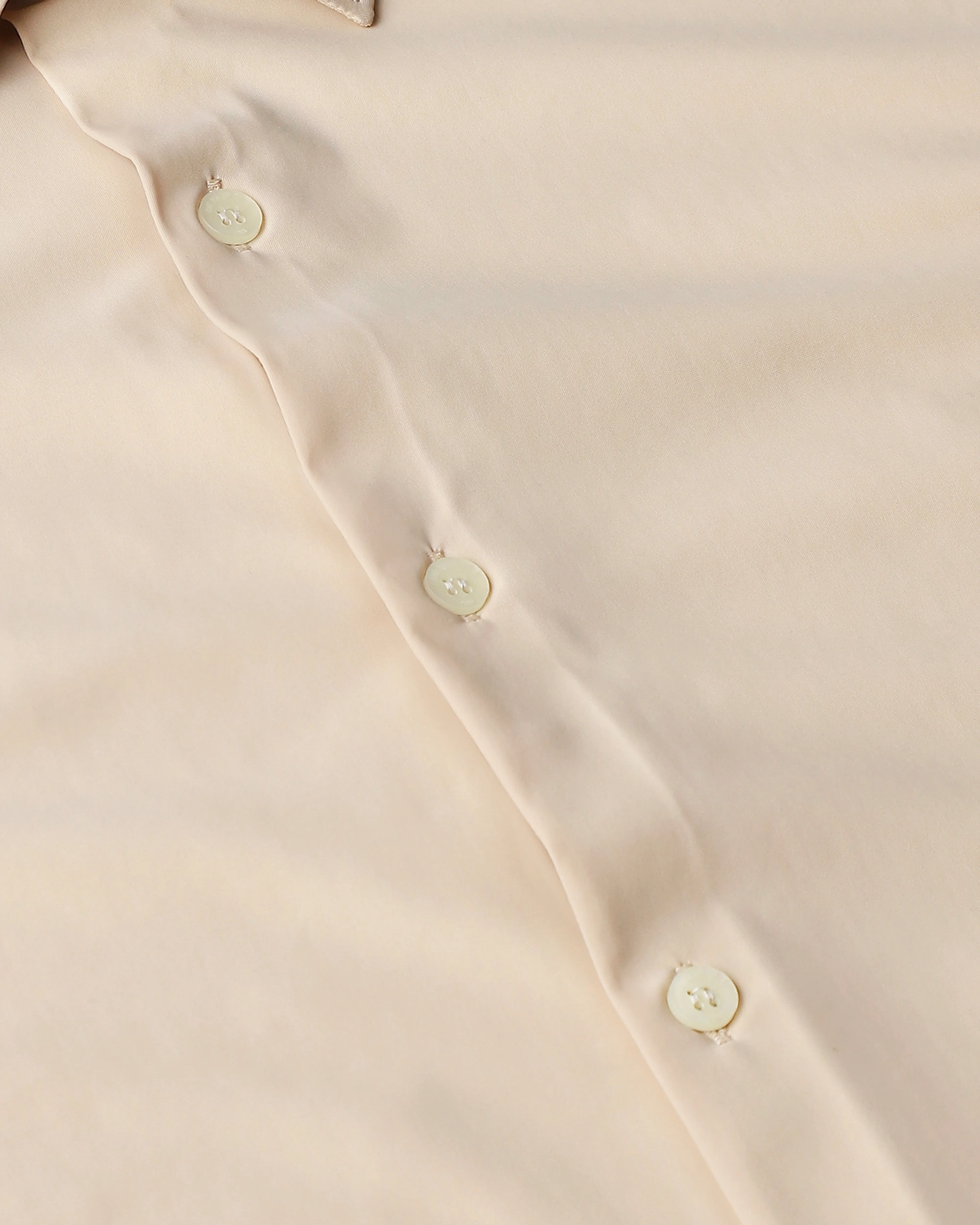 Leisure Simple Slim-Fit Breathable Beige Shirt