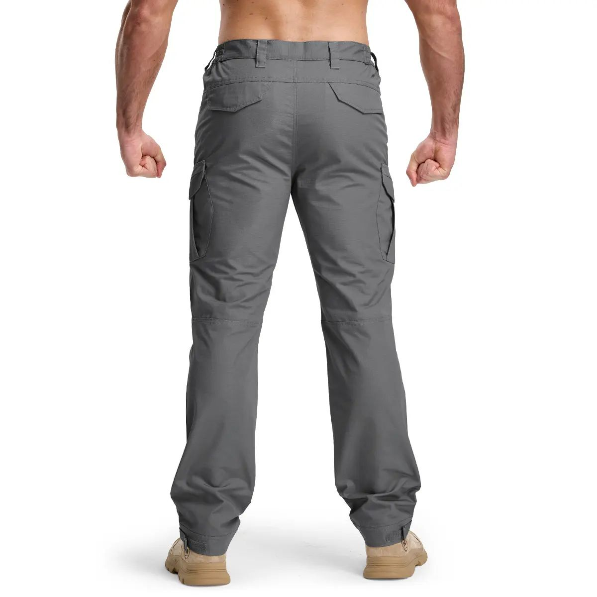 Men's Tactical Work Pants Multi-Pocket Water Resistant Cargo Pants Ripstop Hiking Military Construction Outdoor Pants 10 Pockets