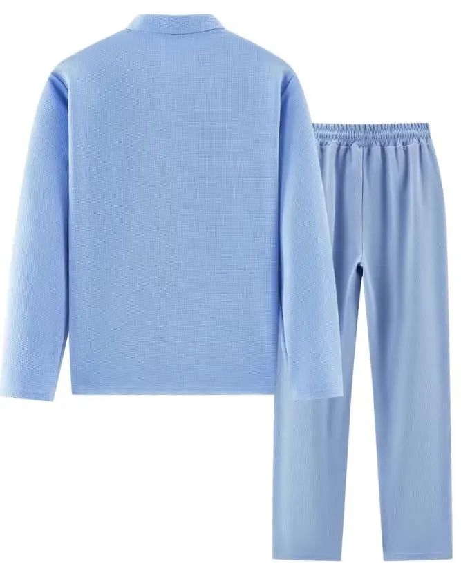 2-piece men's luxury retro suit set - Four season long sleeved jacket and pants with chest pocket