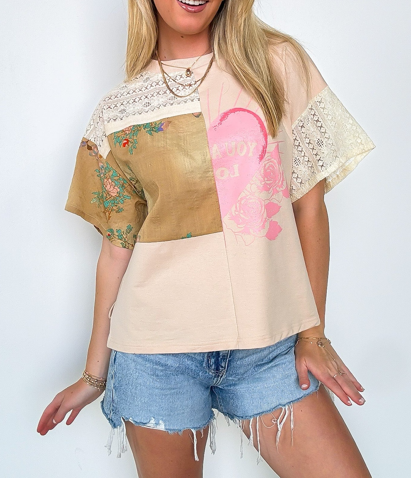 Patchwork Graphic Tee