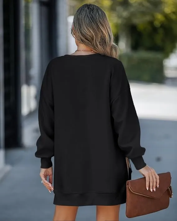 Womens Long Sleeve Pullover Sweatshirt