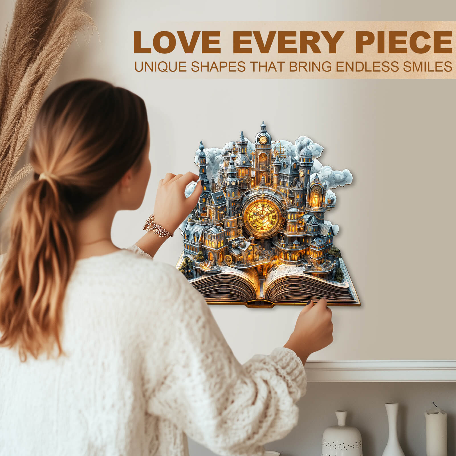 Clockwork City Wooden Jigsaw Puzzle