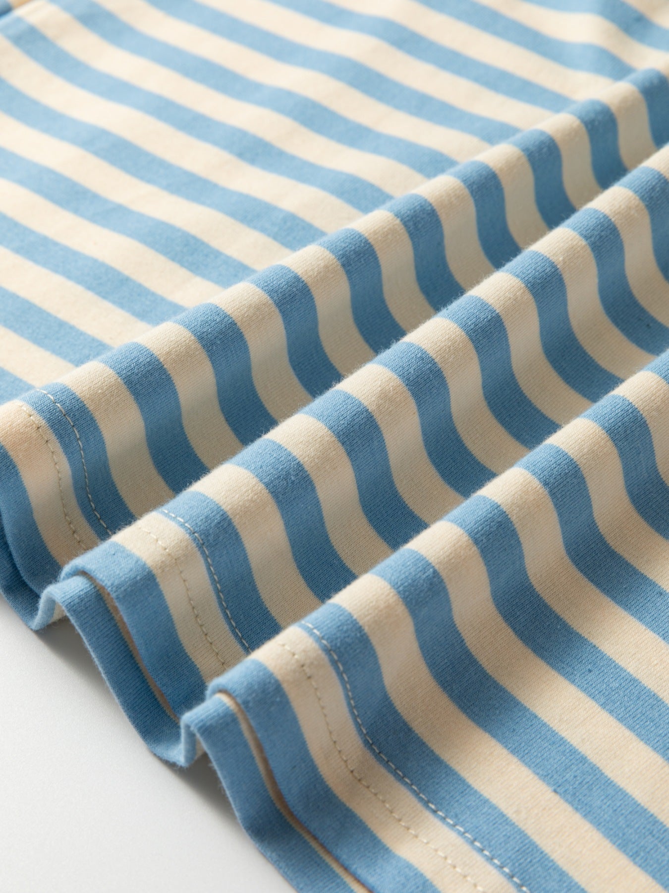 Striped Round Neck Casual T-Shirt