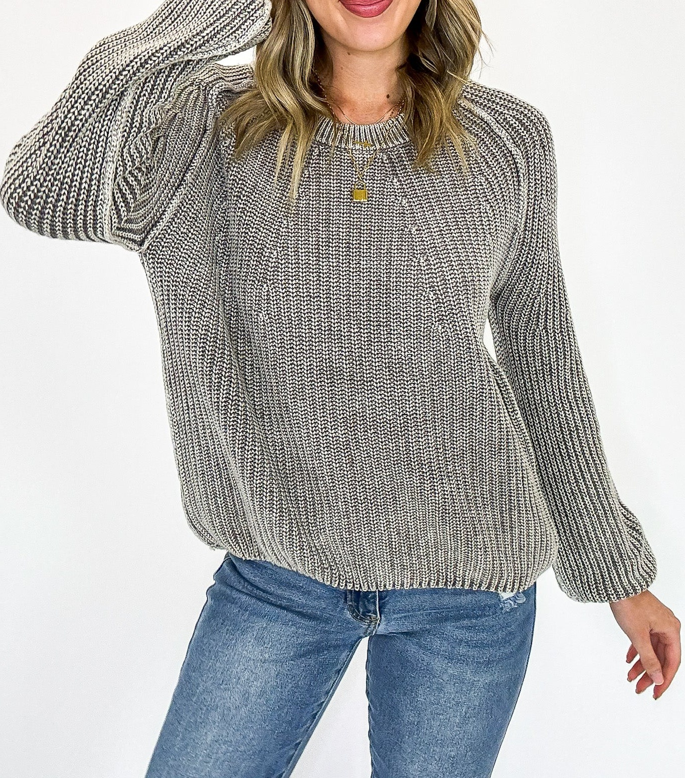 Fireside Stone Washed Round Neck Sweater