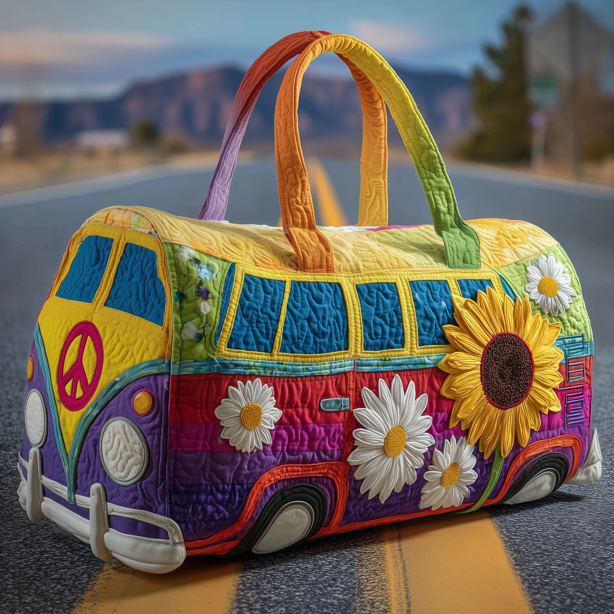 Hippie Journey Quilted Duffle Bag-Fashion Trends in 2026