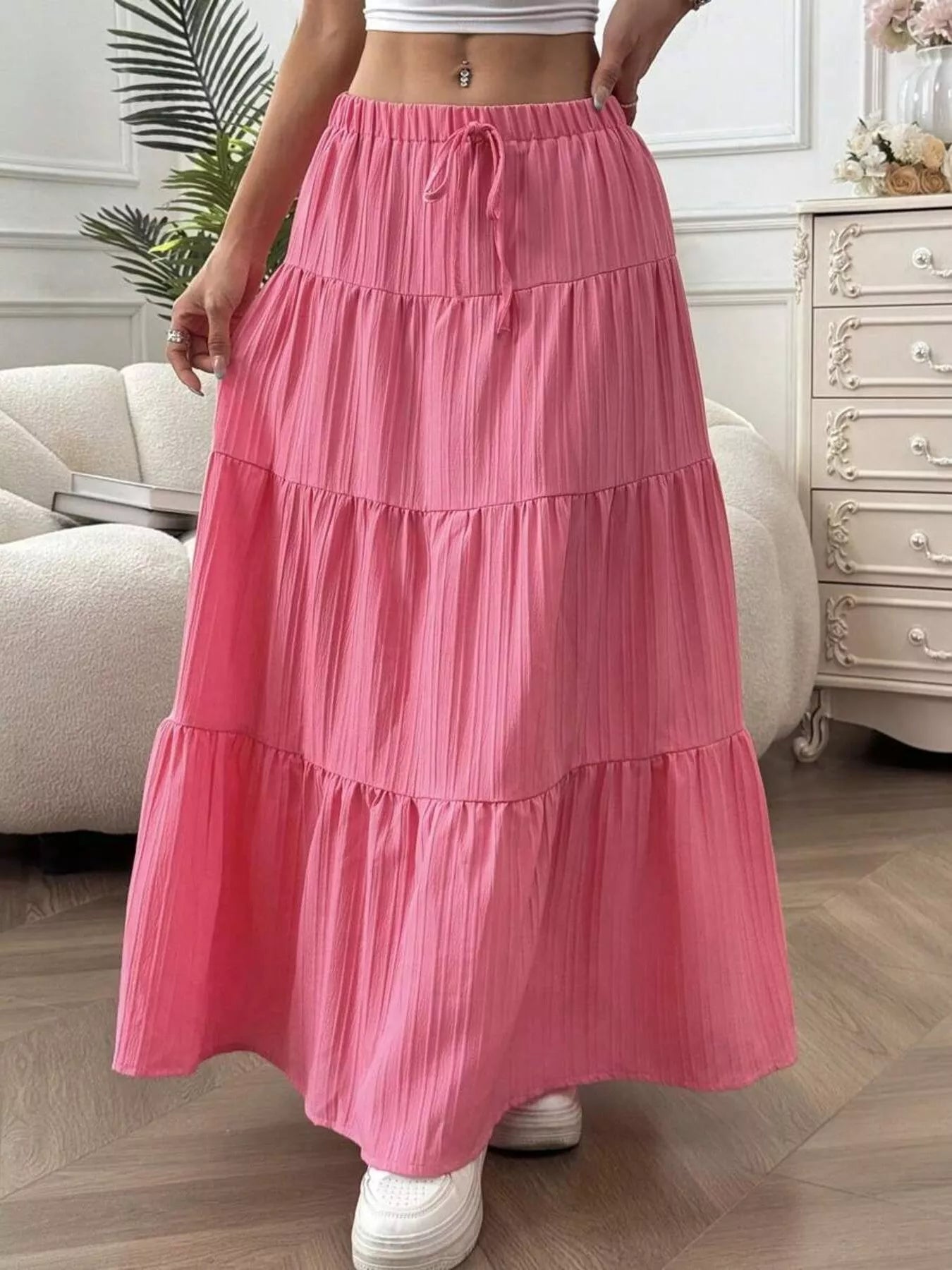Flowy Tiered Maxi Skirt