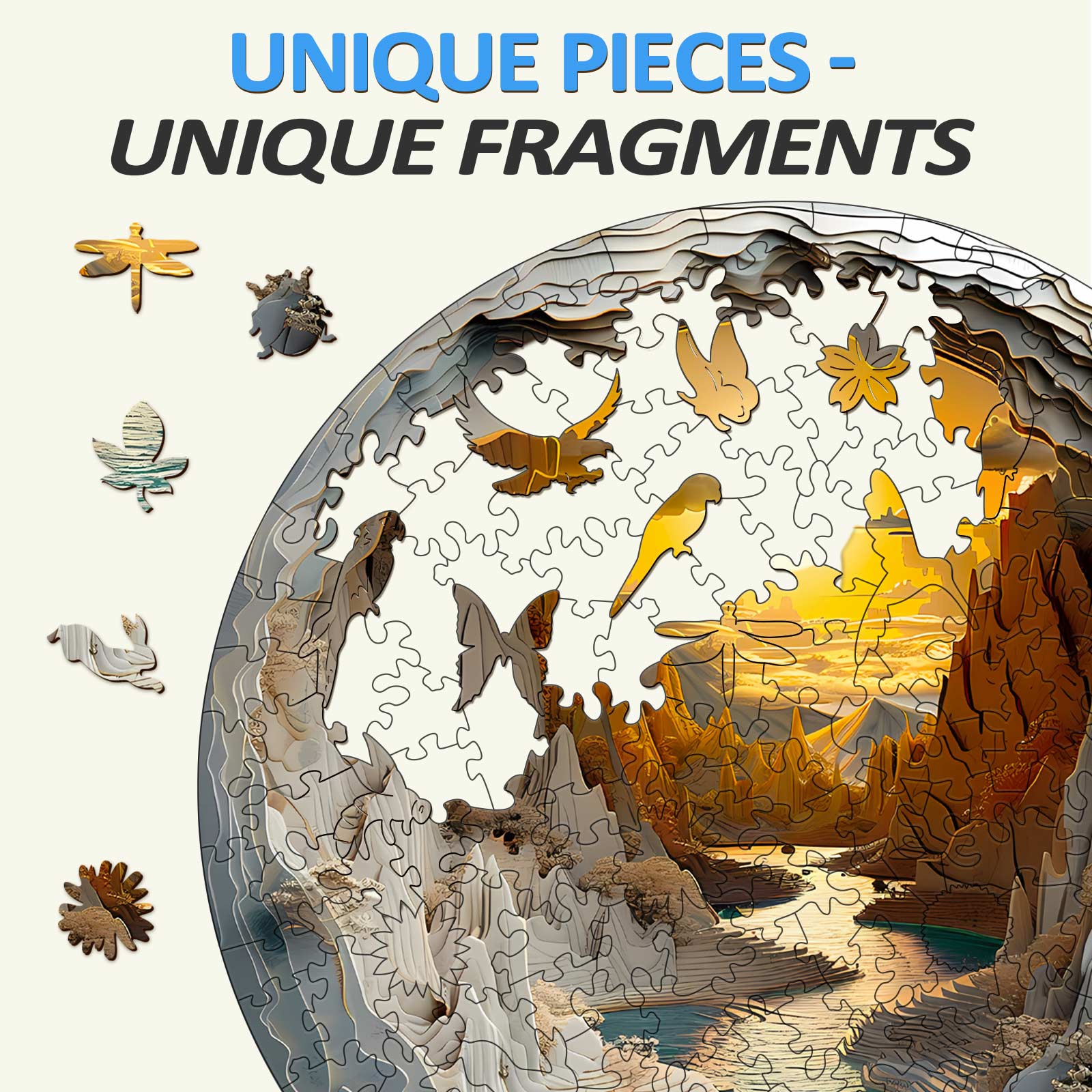 Inside The Cave-1 Wooden Jigsaw Puzzle