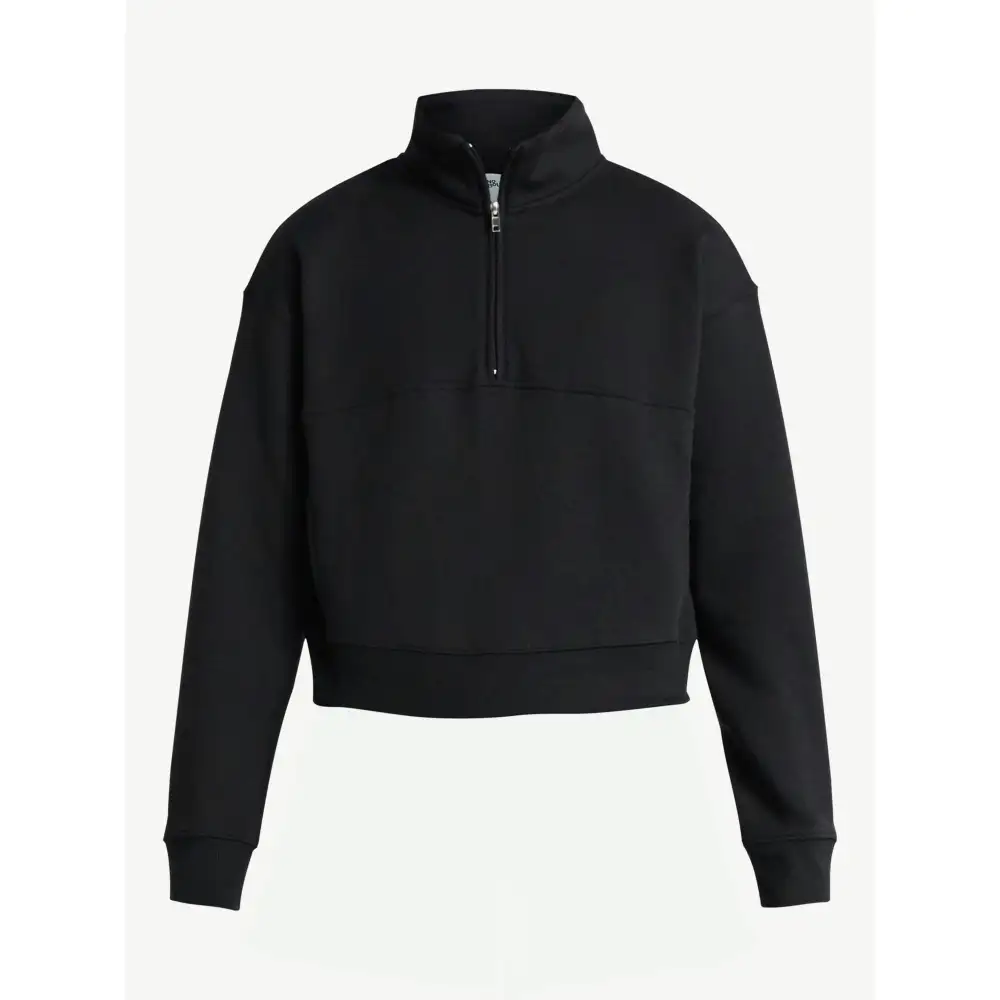 Women’s 2-Piece Set – Half Zip Sweatshirt & Wide Leg Pants