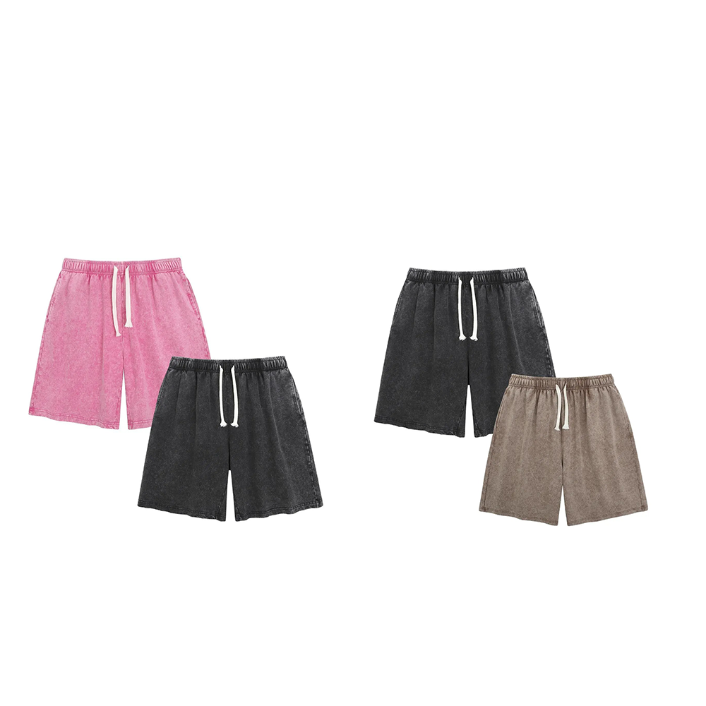 Women's Shorts Athletic Vintage Short Cotton Heavyweight Elastic Waist Streetwear Sweatpants.