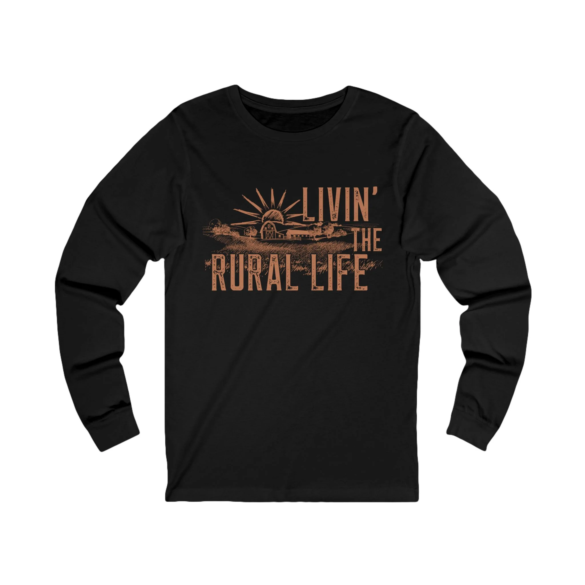 Living the Rural Life Unisex Jersey Long Sleeve Tee