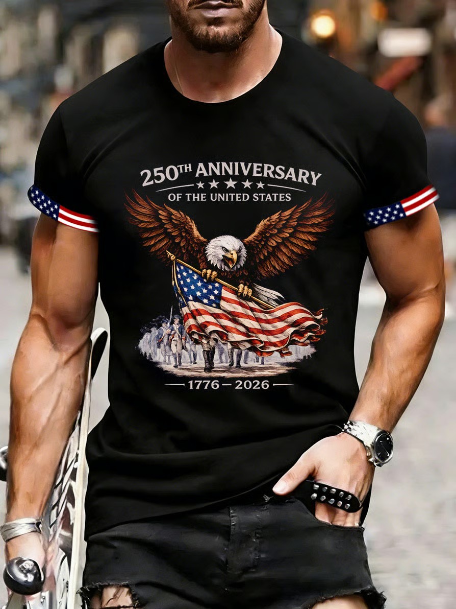 Men's 250Th Anniversary Printed T-Shirt From The United States