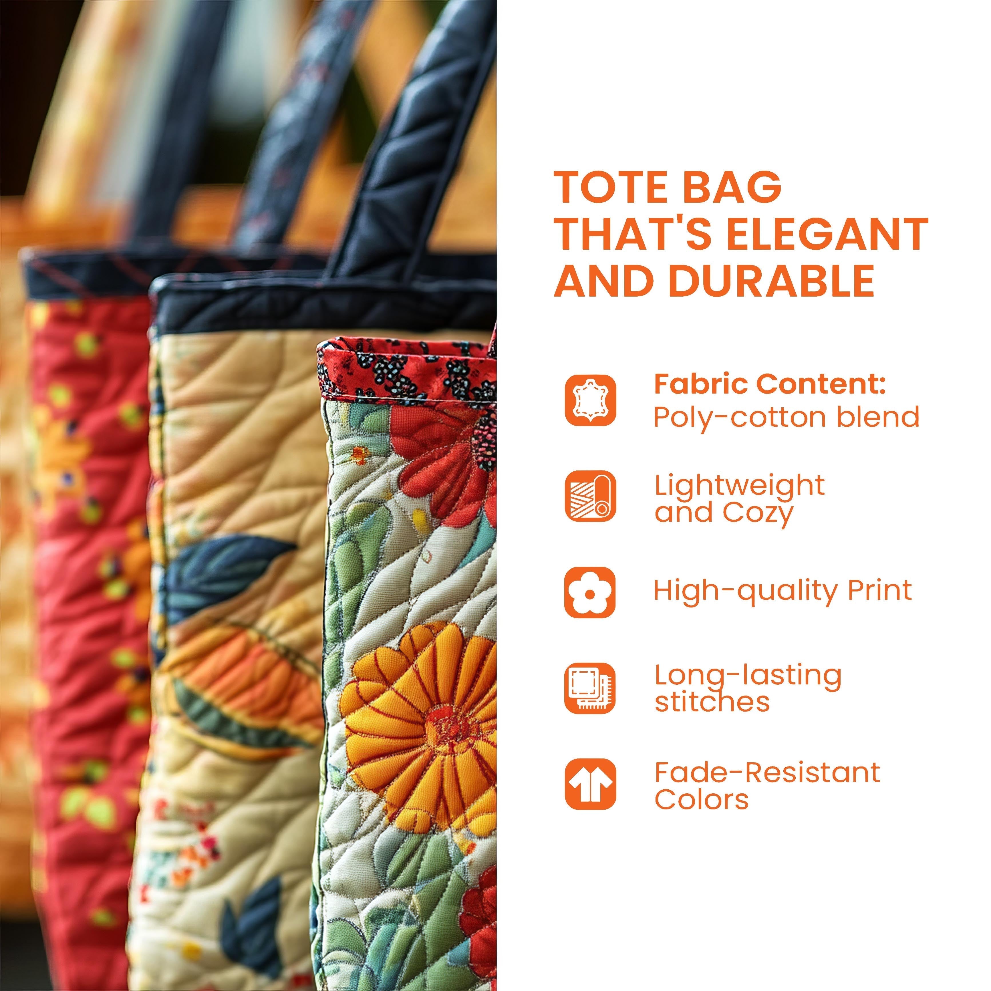 Cardinal Snow Quilted Tote Bag GFTOMA5774