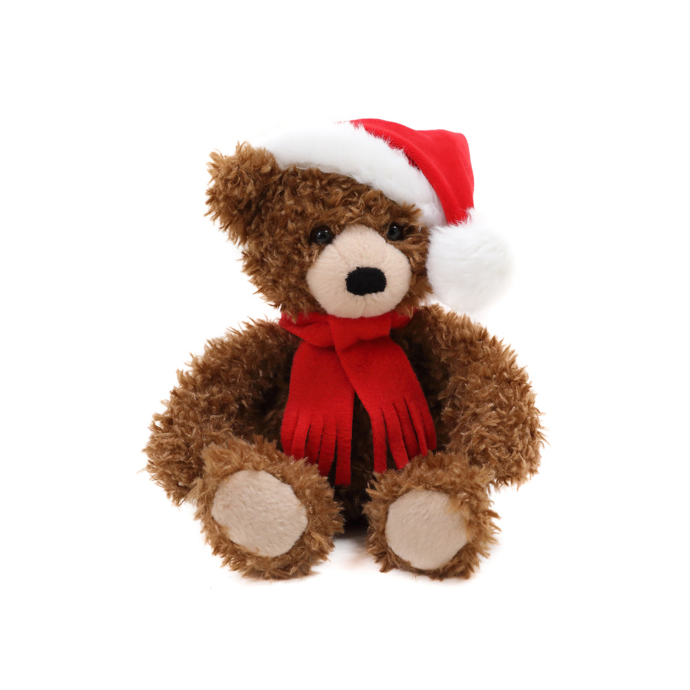 Christmas Junior Bear Mocha 10inch